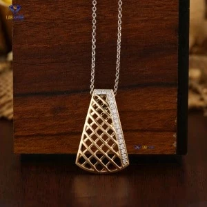 0.204+ Carat Round Brilliant Cut Diamond Pendant, Engagement Pendant, Wedding Pendant, E Color, VVS2-VS2 Clarity