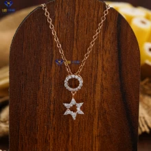 0.17+ Carat Round Brilliant Cut Diamond Pendant, Engagement Pendant, Wedding Pendant, E Color, VVS2-VS2 Clarity