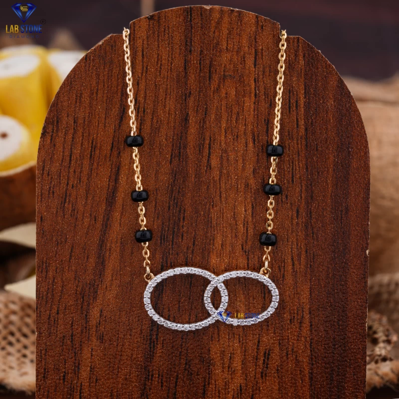 0.23+ Carat Round Cut Diamond Yellow Gold Pendant by Labstone / Rare & Stunning Diamond Pendant / EF-VS color