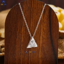 0.3+ Carat Round Brilliant Cut Diamond Pendant, Engagement Pendant, Wedding Pendant, E Color, VVS2-VS2 Clarity