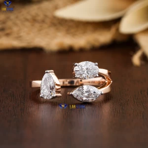 1.34+ Carat Round Brilliant Cut Diamond Ring, Engagement Ring, Wedding Ring, E Color, VVS2-VS2 Clarity