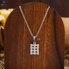 0.08+ Carat Round Brilliant Cut Diamond Pendant, Engagement Pendant, Wedding Pendant, E Color, VVS2-VS2 Clarity