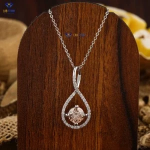 1.23+ Carat F.L.P.Round Brilliant Cut Diamond Pendant, Engagement Pendant, Wedding Pendant, E Color, VVS2-VS2 Clarity