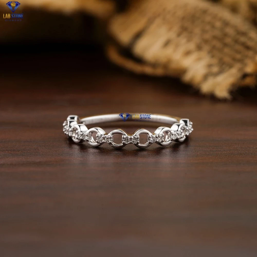 0.16+ Carat Round Cut  Diamond Ring, Engagement Ring, Wedding Ring, E Color, VVS2-VS2 Clarity