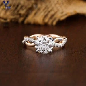 2.74+ Carat Round Brilliant Cut Diamond Ring, Engagement Ring, Wedding Ring, E Color, VVS2-VS2 Clarity