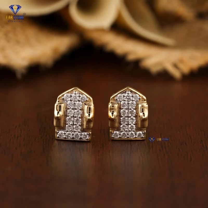 0.30+ Carat Round Brilliant Cut Diamond Earring, Engagement Earring, Wedding Earring, E Color, VVS2-VS2 Clarity