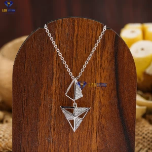 0.11+ Carat Round Brilliant Cut Diamond Pendant, Engagement Pendant, Wedding Pendant, E Color, VVS2-VS2 Clarity