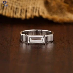0.60+ Carat Baguette Brilliant Cut Diamond Ring, Engagement Ring, Wedding Ring, E Color, VVS2-VS2 Clarity