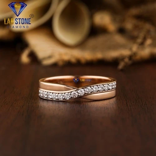 0.294+ Carat Round Cut Diamond Ring, Engagement Ring, Wedding Ring, E Color, VVS2-VS2 Clarity