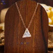 0.3+ Carat Round Brilliant Cut Diamond Pendant, Engagement Pendant, Wedding Pendant, E Color, VVS2-VS2 Clarity