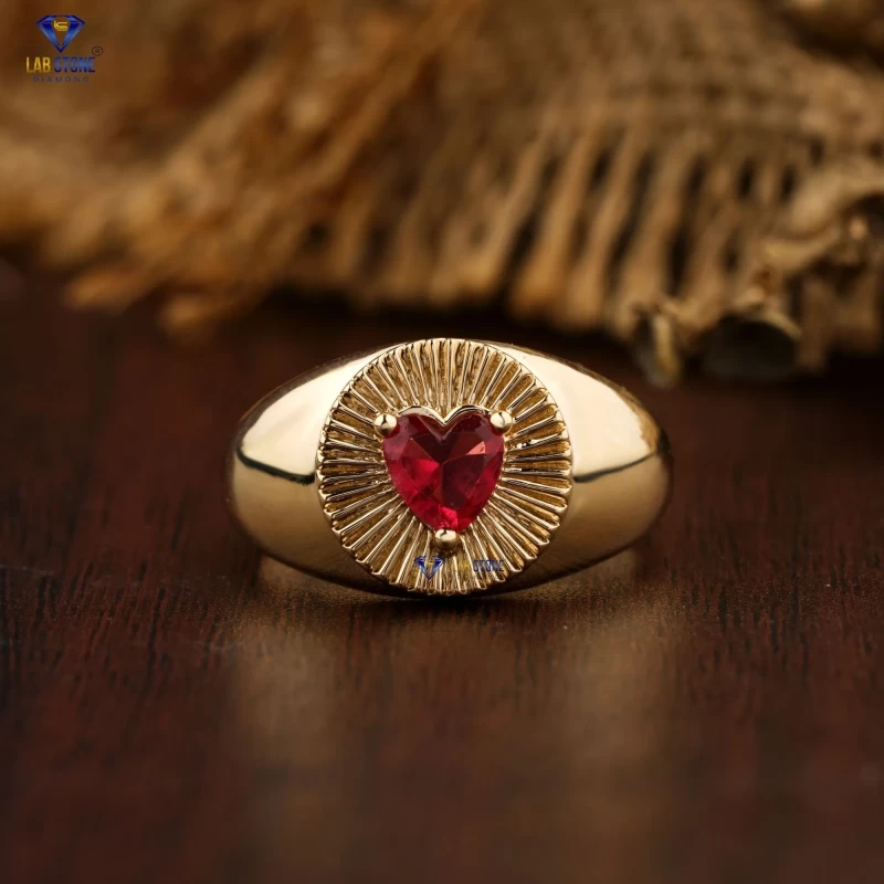 0.22+ Carat Heart Fancy Colour Diamond Ring, Engagement Ring, Wedding Ring, E Color, VVS2-VS2 Clarity