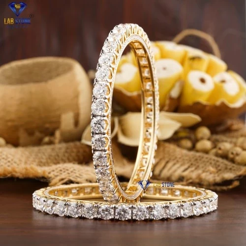 39.78+ Carat Round Cut Diamond Bracelet Engagement Bracelet, Wedding Bracelet, E Color, VVS2-VS2 Clarity