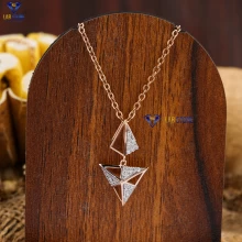 0.11+ Carat Round Brilliant Cut Diamond Pendant, Engagement Pendant, Wedding Pendant, E Color, VVS2-VS2 Clarity