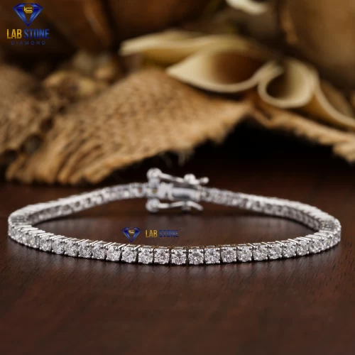 8.84+ Carat Round Cut Diamond Tennis Bracelet, Engagement Bracelet, Wedding Bracelet, E Color, VVS2-VS2 Clarity