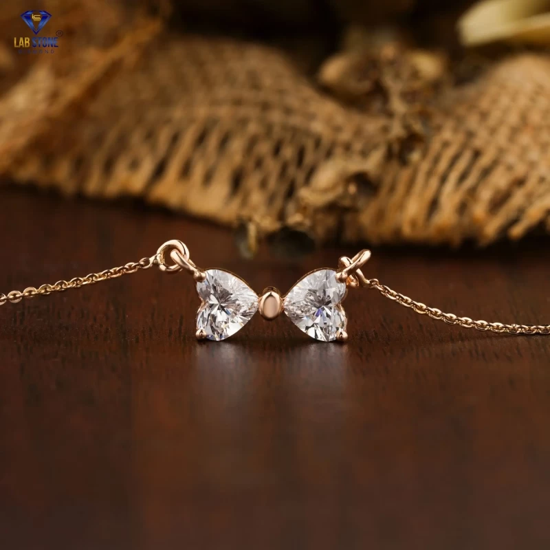 1.28+ Carat Heart Brilliant Cut Diamond Pendant, Engagement Pendant, Wedding Pendant, E Color, VVS2-VS2 Clarity