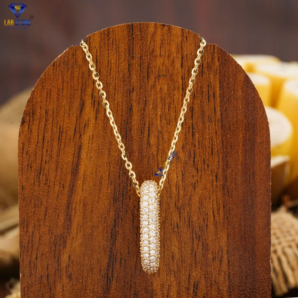 1.31+ Carat Round Brilliant Cut Diamond Pendant, Engagement Pendant, Wedding Pendant, E Color, VVS2-VS2 Clarity