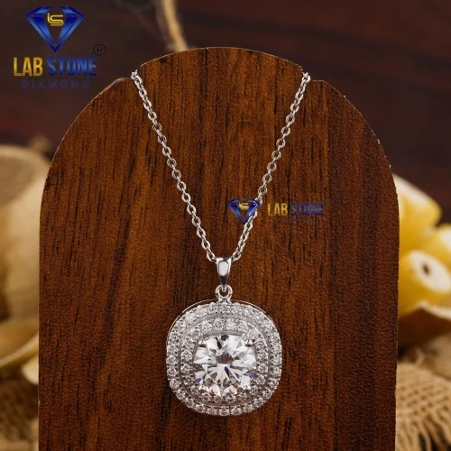 8.17+ Carat Round Brilliant Cut Diamond Pendant, Engagement Pendant, Wedding Pendant, E Color, VVS2-VS2 Clarity