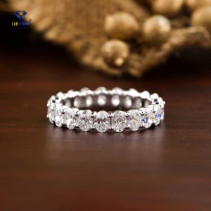 2.62+ Carat Oval Brilliant Cut Diamond Ring,Full Eternity Band,Engagement Ring, Wedding Ring, E Color, VVS2-VS2 Clarity