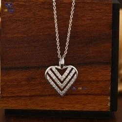 0.364+ Carat Round Brilliant Cut Diamond Pendant, Engagement Pendant, Wedding Pendant, E Color, VVS2-VS2 Clarity