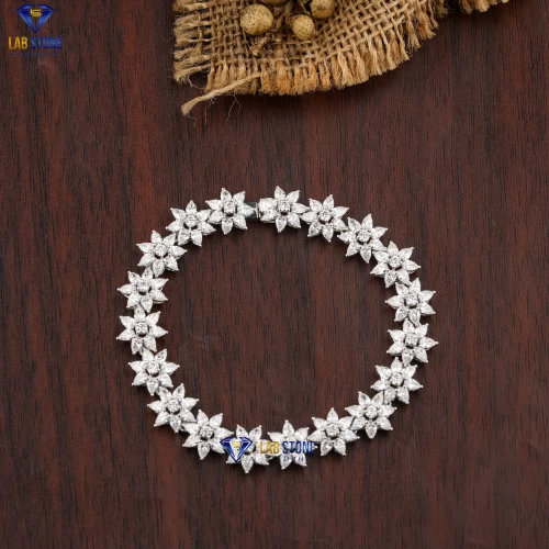 9.912+ Carat Pear & round Cut Diamond  Bracelet, Engagement Bracelet, Wedding Bracelet, E Color, VVS2-VS2 Clarity