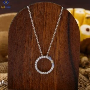 0.23+ Carat Round Brilliant Cut Diamond Pendant, Engagement Pendant, Wedding Pendant, E Color, VVS2-VS2 Clarity