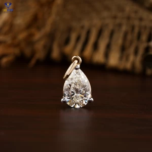 1.08+ Carat Pear Cut Diamond Pendant, Engagement Pendant, Wedding Pendant, E Color, VVS2-VS2 Clarity
