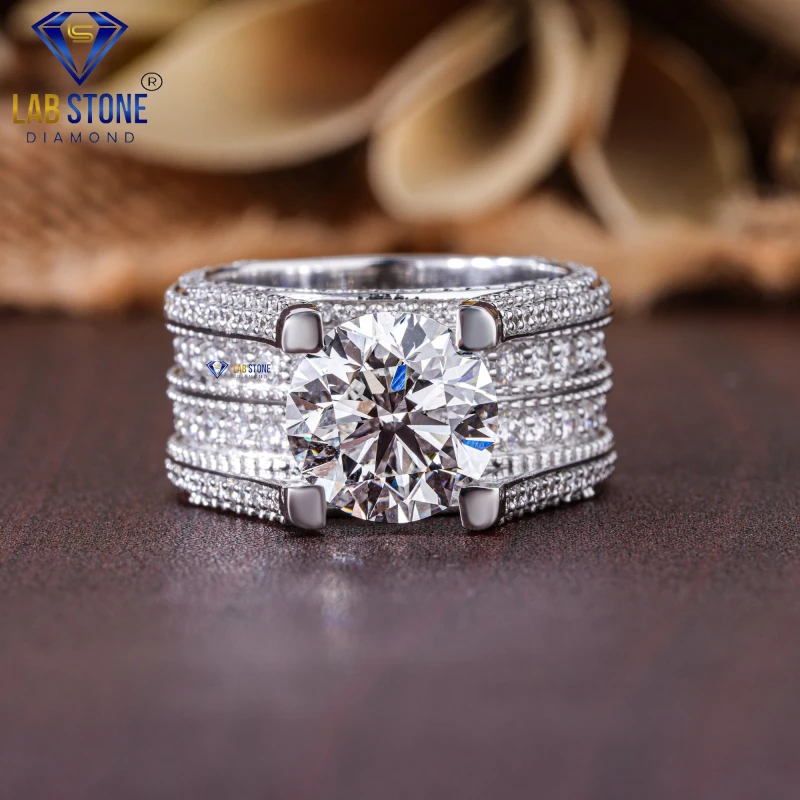 5.83+ Carat Round Cut Diamond White Gold Ring / Ethical And Stunning Ring / EF-VS Colour