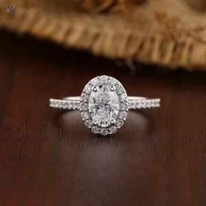 2.102+ Carat Oval And Round Brilliant Cut Diamond Ring,Man's Ring, Engagement Ring, Wedding Ring, E Color, VVS2-VS2 Clarity