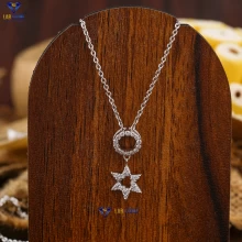 0.17+ Carat Round Brilliant Cut Diamond Pendant, Engagement Pendant, Wedding Pendant, E Color, VVS2-VS2 Clarity