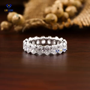4.32+ Carat Oval Brilliant Cut Diamond Ring,Full Eternity Band,Engagement Ring, Wedding Ring, E Color, VVS2-VS2 Clarity