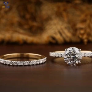 2.06+ Carat Round Brilliant Cut Diamond Ring, Engagement Ring, Wedding Ring, E Color, VVS2-VS2 Clarity