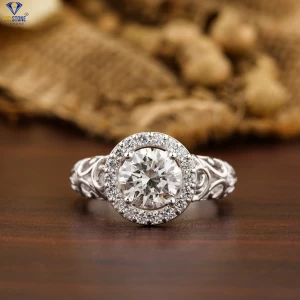 2.062+ Carat Round Brilliant Cut Diamond Ring, Engagement Ring, Wedding Ring, E Color, VVS2-VS2 Clarity