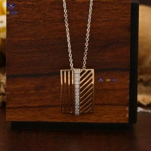 0.14+ Carat Round Brilliant Cut Diamond Pendant, Engagement Pendant, Wedding Pendant, E Color, VVS2-VS2 Clarity