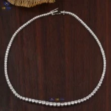 21.5+ Carat Round Cut Diamond Cuban Chain, Engagement Cuban Chain, Wedding Cuban Chain, E Color, VVS2-VS2 Clarity